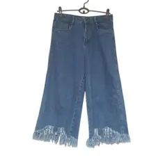 ZARA trafaluc denimwear ☆裾フリンジデニムパンツ