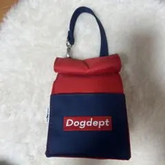 Dogdept ボックス型バッグ 赤/青