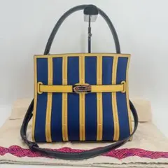 トリーバーチ　リーラジウィル　ショルダーバッグ　ハンド　2way レザー　青