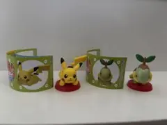 チョコエッグ ポケットモンスター 旅立ちの3匹のフィギュア ナエトル　ピカチュウ