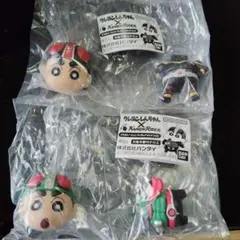 クレヨンしんちゃん × 仮面ライダー フィギュアセット　1号＆BLACK