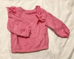 ZARA フリル付きピンクトレーナー 3-4歳