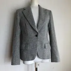 美品 theory luxe ツイードジャケット グレー セオリーリュクス