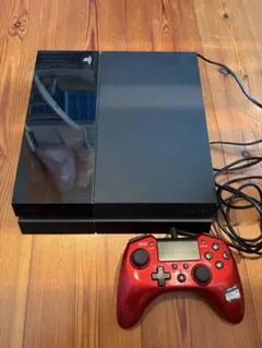 PlayStation 4 本体 + 赤いコントローラー