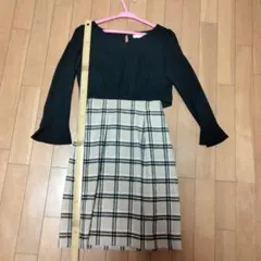andmary Khy check mini dress Beige - メルカリ