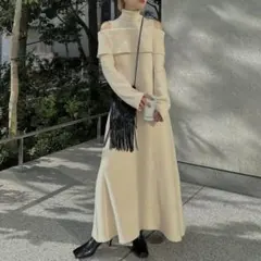 ameri UND OFF SHOULDER KNIT DRESS