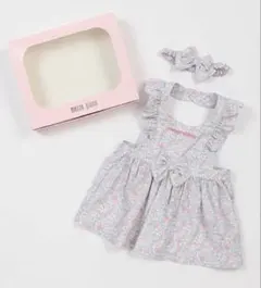 【新品未使用】リトルフラワー柄エプロン＆ヘアバンドのサムネイル