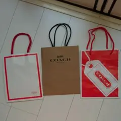 【新品・未使用】COACH ショップ袋 小3種 まとめて(送料込)