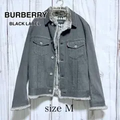 BURBERRY BLACK LABEL ラビットファー デニムジャケット M