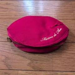 Maison de Fleurs サテンコインケース レッド