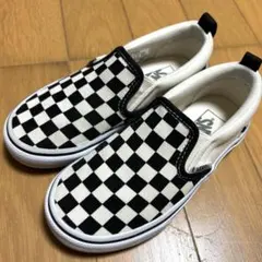 VANS キッズ　チェッカースリッポン　18cm