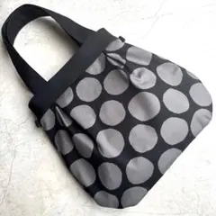 ハンドメイド　グラニーバッグ　バルーンバッグ　トートバッグ　ショルダー　ドット