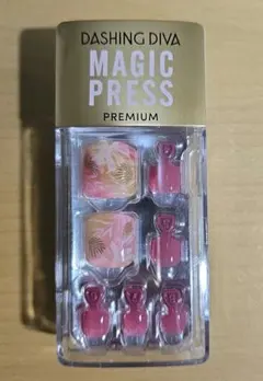 フットネイルチップ 直ぐに着けられら ピンク 花柄