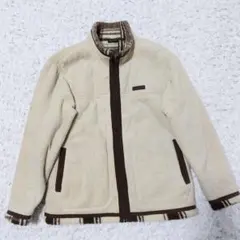 FIRST DOWN フリースジャケット 裏ボアジャケット　Mサイズ ブラウン