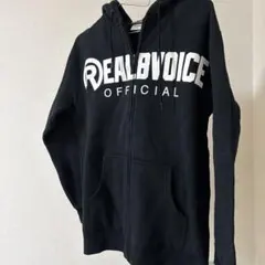 RealBvoice ブラック フルジップパーカー Lのサムネイル