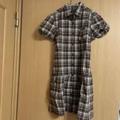 East Boy チェック柄 半袖ワンピース