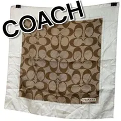 COACH シグネチャー　シルクミニスカーフ54×54cm