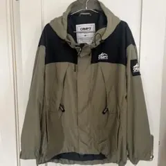 CAMP7 フード付きカーキジャンパー