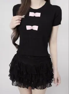 Lumignon Cherry scarf peplum top【レッド】 - メルカリ
