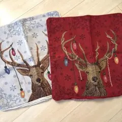 NITORI ニトリ　クリスマス　クッションカバー　2枚セット　45×45