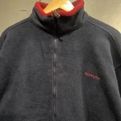 企業 TOYOTA フリースジャケット ネイビー
