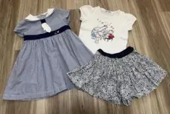 familiar ワンピース/半袖Tシャツ/キュロット 3点おまとめセット 90