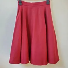 美品☆Apuweiser-riche ウール フレアスカート エンジ