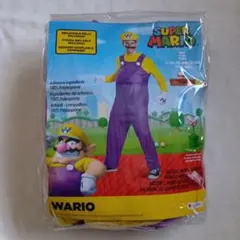 新品　スーパーマリオ　ワリオ　コスプレ　ゲームキャラコスチュー厶　大人用衣装XL