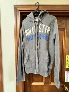 Hollister ジップアップパーカー グレー Lのサムネイル
