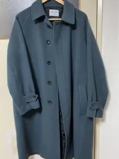 アーバンリサーチ ドアーズ コート メルトン ロング 青緑 バルマカン