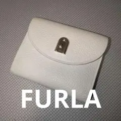 処分価格超得★FURLA フルラ コンパクトウォレット 折り財布 ホワイト