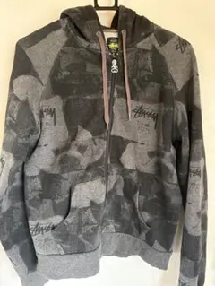 Stüssy 総柄 ジップアップパーカー Mサイズ　レア