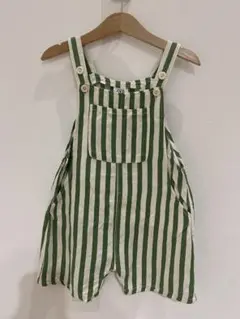 ZARA kids baby ボーダー オーバーオール