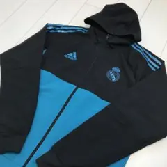 ブランド古着！2017年 adidas Real Madrid フードジャケット