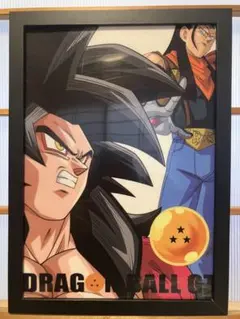 【激レア】ドラゴンボールZ 集合写真 アートパネル 額装品 鳥山明 ドラゴンボールZ 激突‼︎100億パワーの戦士たち アートパネル 額装品