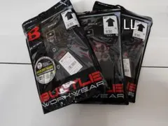BURTLE 半袖ポロシャツ 667 ブラック LL 3枚セットのサムネイル
