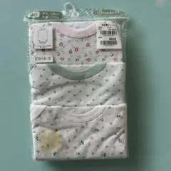 ベビー肌着 3枚組 花柄 ドット