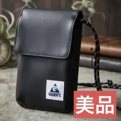 【美品】GERRY スマホショルダー マルチショルダーバッグ 黒 多機能のサムネイル