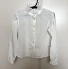 Catherine Cottage フリルスタンド襟長袖シャツ 入学式120