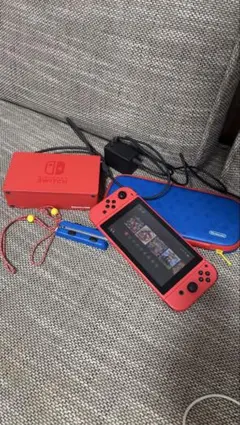 Nintendo Switch 本体(限定マリオレッド)+ジョイコン2つ +SD