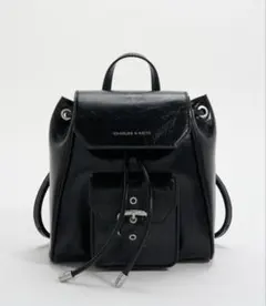 CHARLES&KEITHブレイスフロントポケットドローストリングバックパックのサムネイル