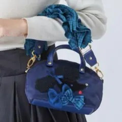 familiarファミリア Bibiy ミニバッグ ハンドストラップ ネイビー