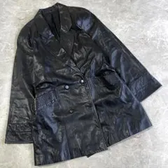 00s archive vintage レザージャケット ギミック Y2K ラム 00s archive Y2Kギミック レザージャケット お兄系 平成 グランジ
