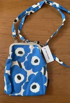 マリメッコ　がま口ポーチポシェット　ウニッコ廃盤色