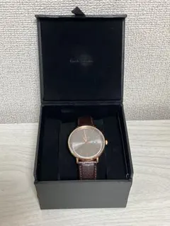 Paul Smith スクエア型 腕時計 ブラウンレザー - メルカリ