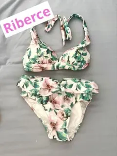 フラワープリント セパレート水着 Riberce リベーチェ ホルターネックのサムネイル
