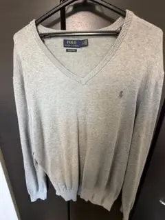 Polo Ralph Lauren Vネックニット グレー L
