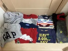 秋冬物　gapパーカー　ナルミヤ　ミキハウスなど　まとめて12枚　男の子　110
