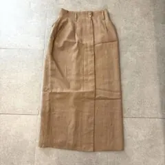 GRANZ JOUE ロングスカート ベージュ ハイウエスト レトロ S