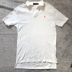 Polo Ralph Lauren ポロシャツ ホワイト M ポニー刺繍 古着